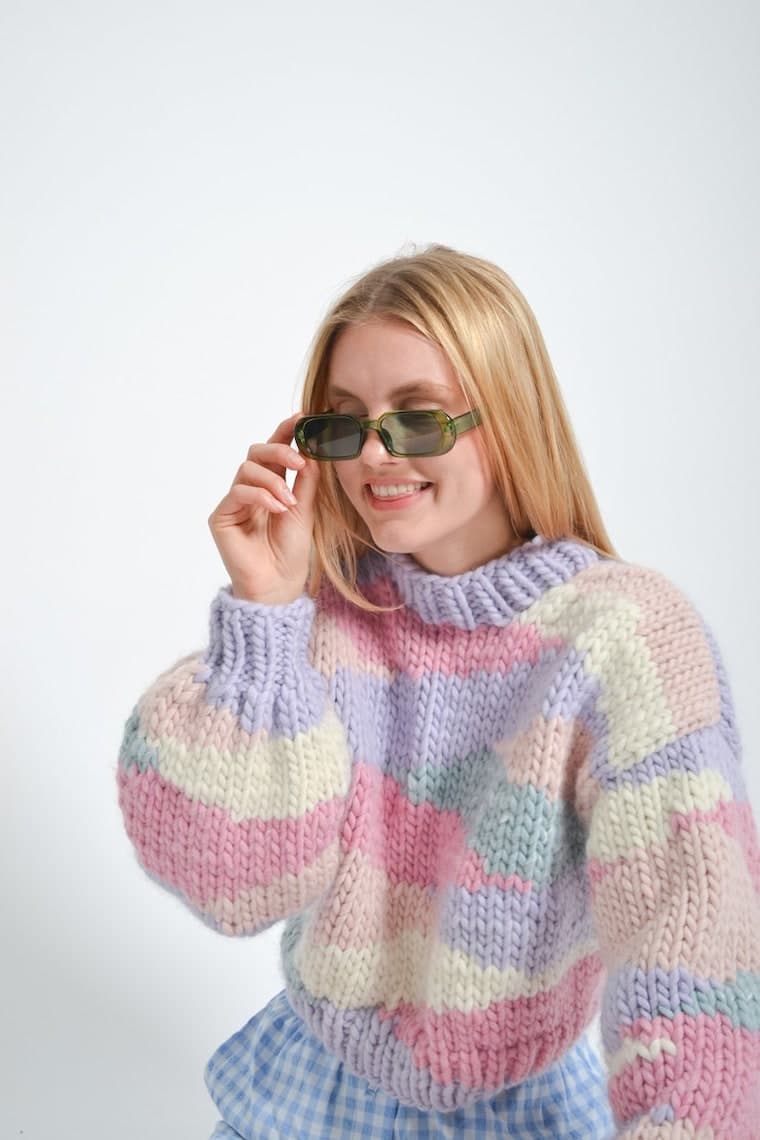 Jellybean Sweater Knitting Pattern