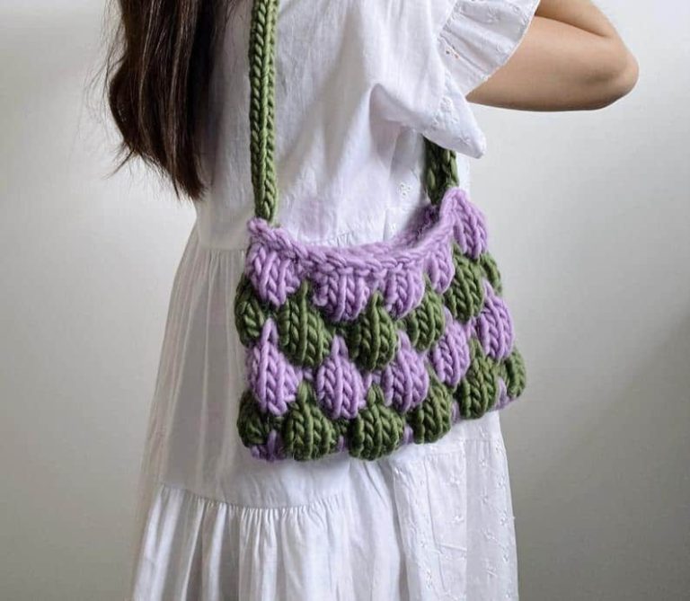 bubble bae knitted bag