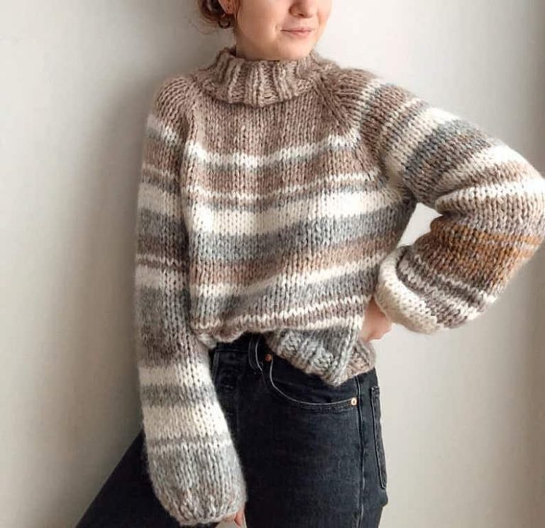 Raglan Turtleneck Sable Sweater