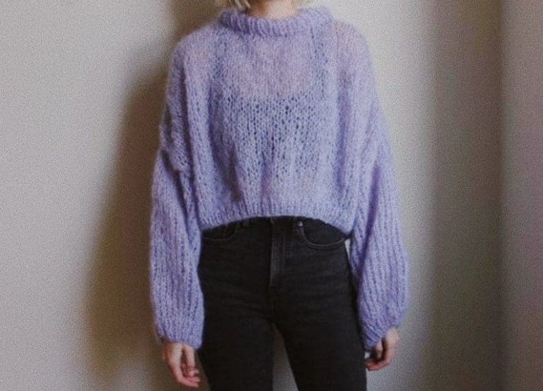 "Stay Home" Cropped Sweater Pattern